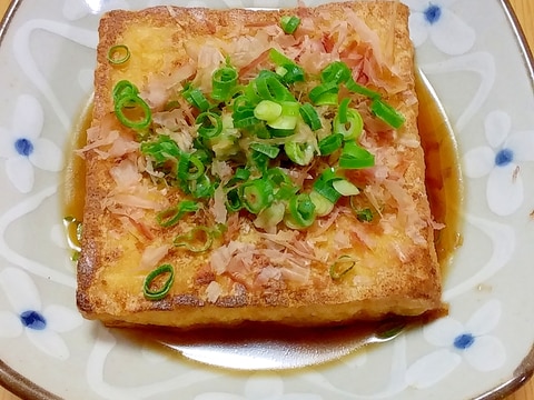 焼くだけですぐ出来る揚げ出し風厚揚げ!